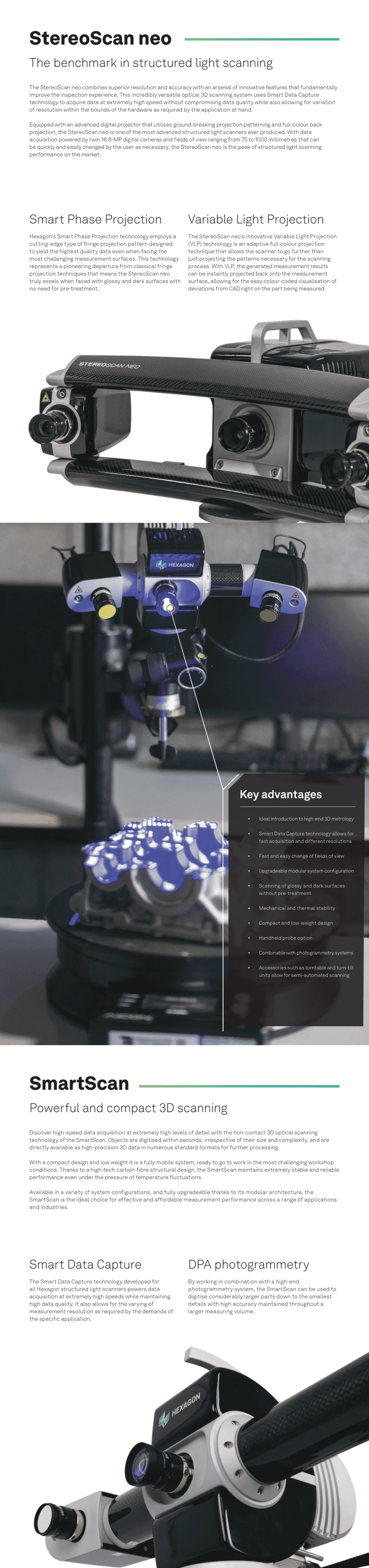 Hexagon SmartScan | Structured Light Scanners